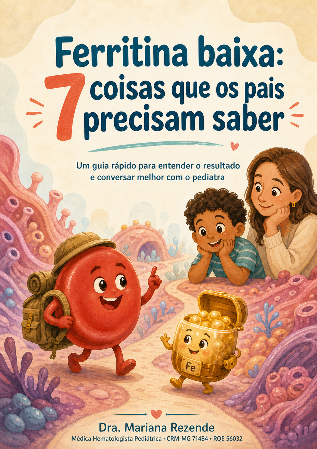Capa do guia bônus Ferritina baixa: 7 coisas que os pais precisam saber