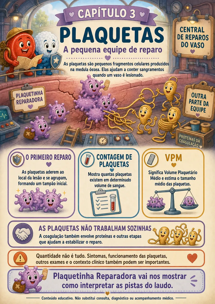 Página do e-book: Plaquetas