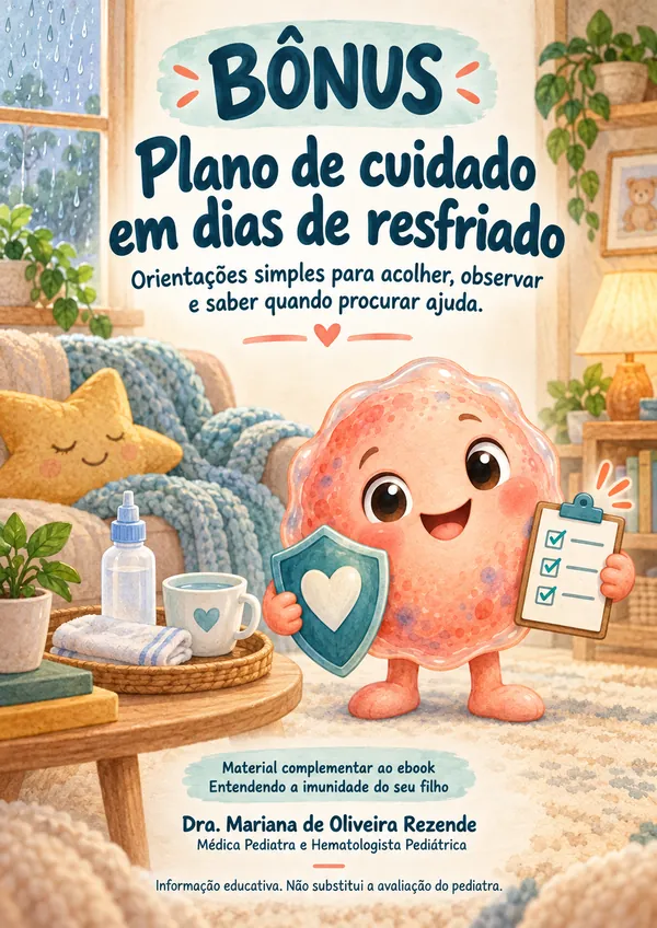 Capa do bônus Plano de cuidado em dias de resfriado