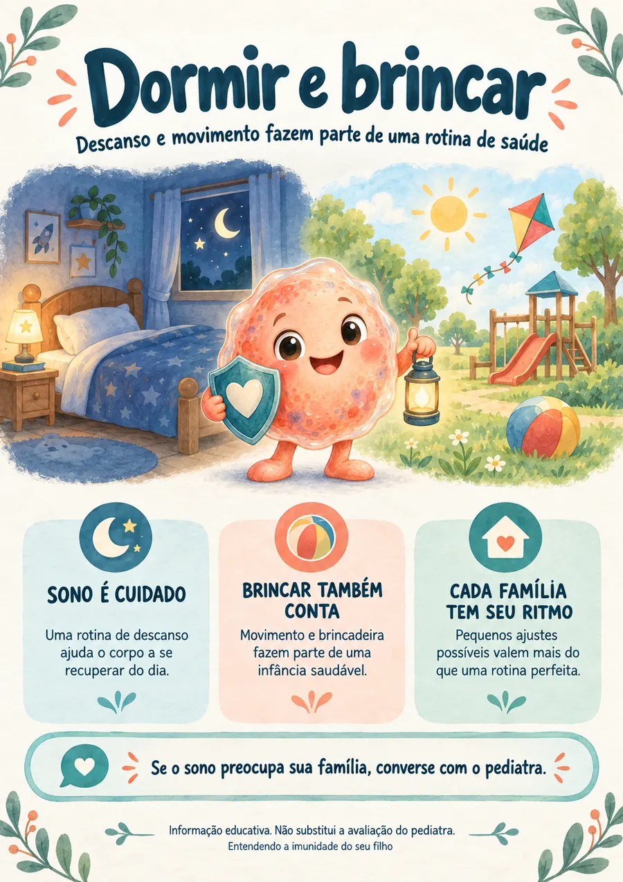 Página do e-book: Dormir e brincar