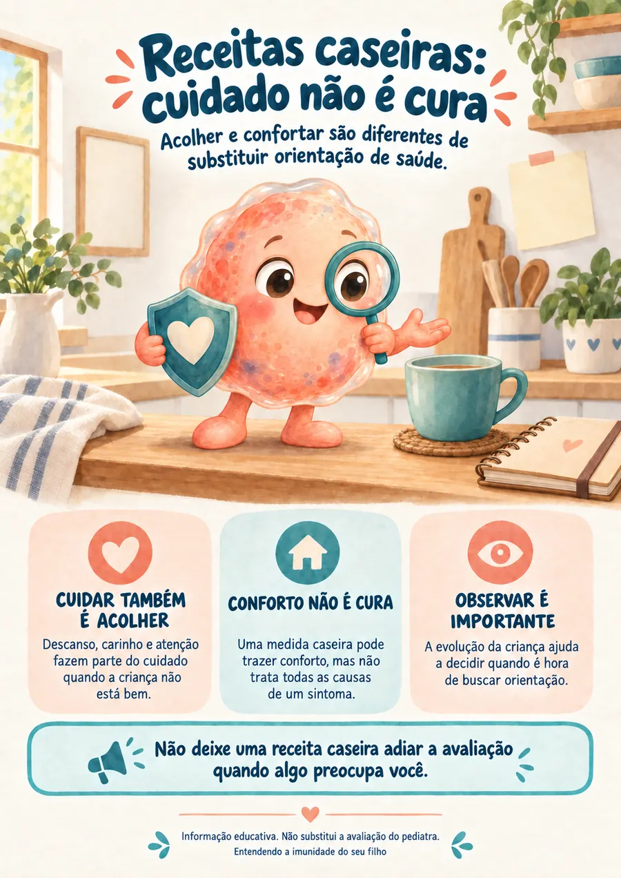 Página do e-book: Receitas caseiras: cuidado não é cura