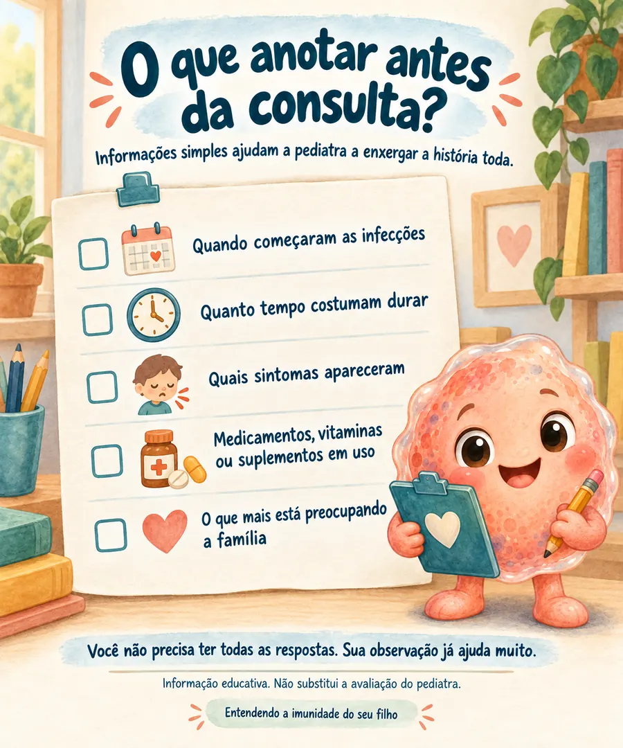 Página do e-book: O que anotar antes da consulta