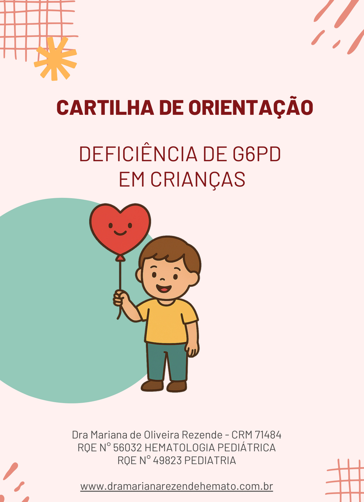 Capa da cartilha Deficiência de G6PD